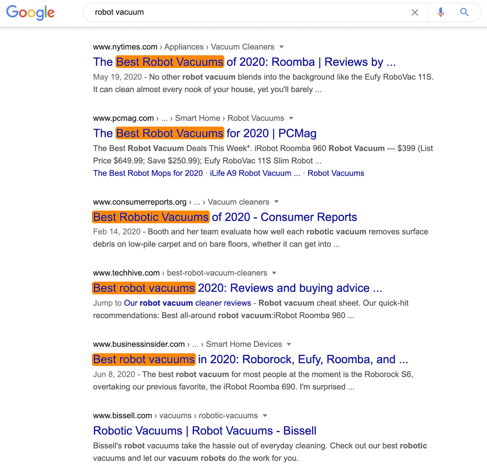 扫地机搜索引擎结果