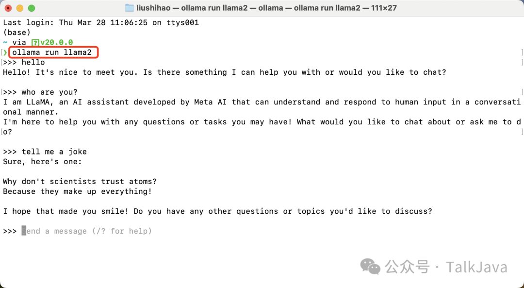 图片[3]-一行命令：本地部署LLM大语言模型聊天机器人-JieYingAI捷鹰AI