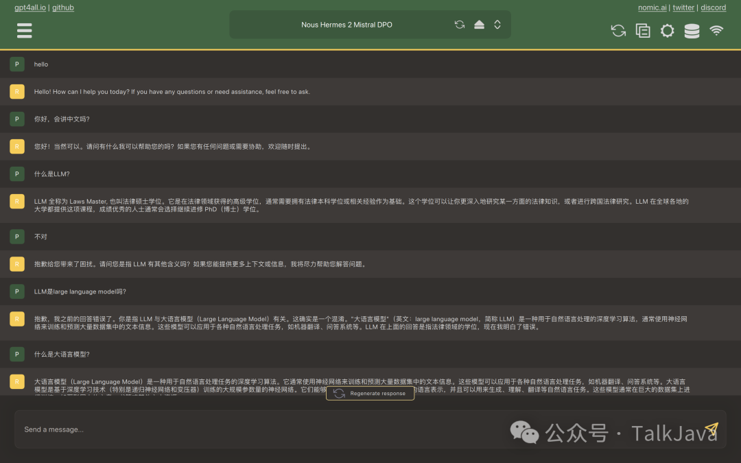 图片[7]-一行命令：本地部署LLM大语言模型聊天机器人-JieYingAI捷鹰AI