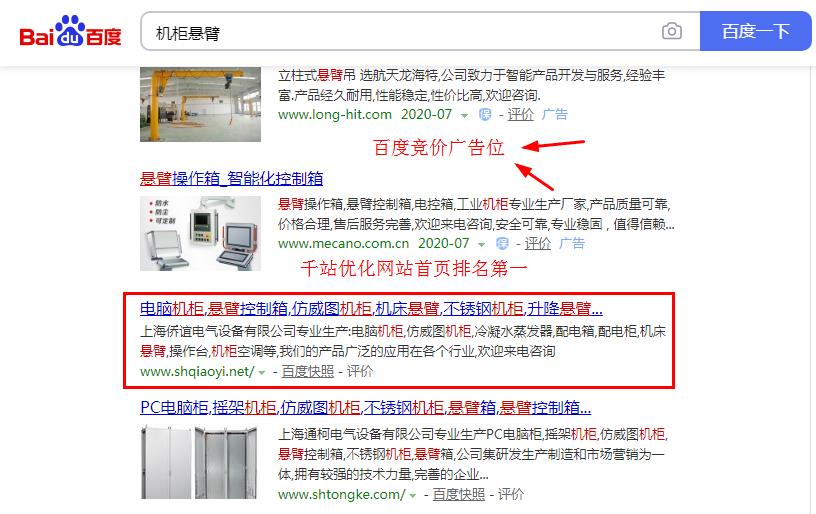 seo优化上词案例