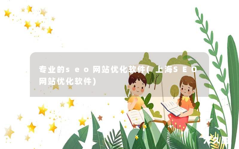 专业的seo网站优化软件(上海SEO网站优化软件)-JieYingAI捷鹰AI