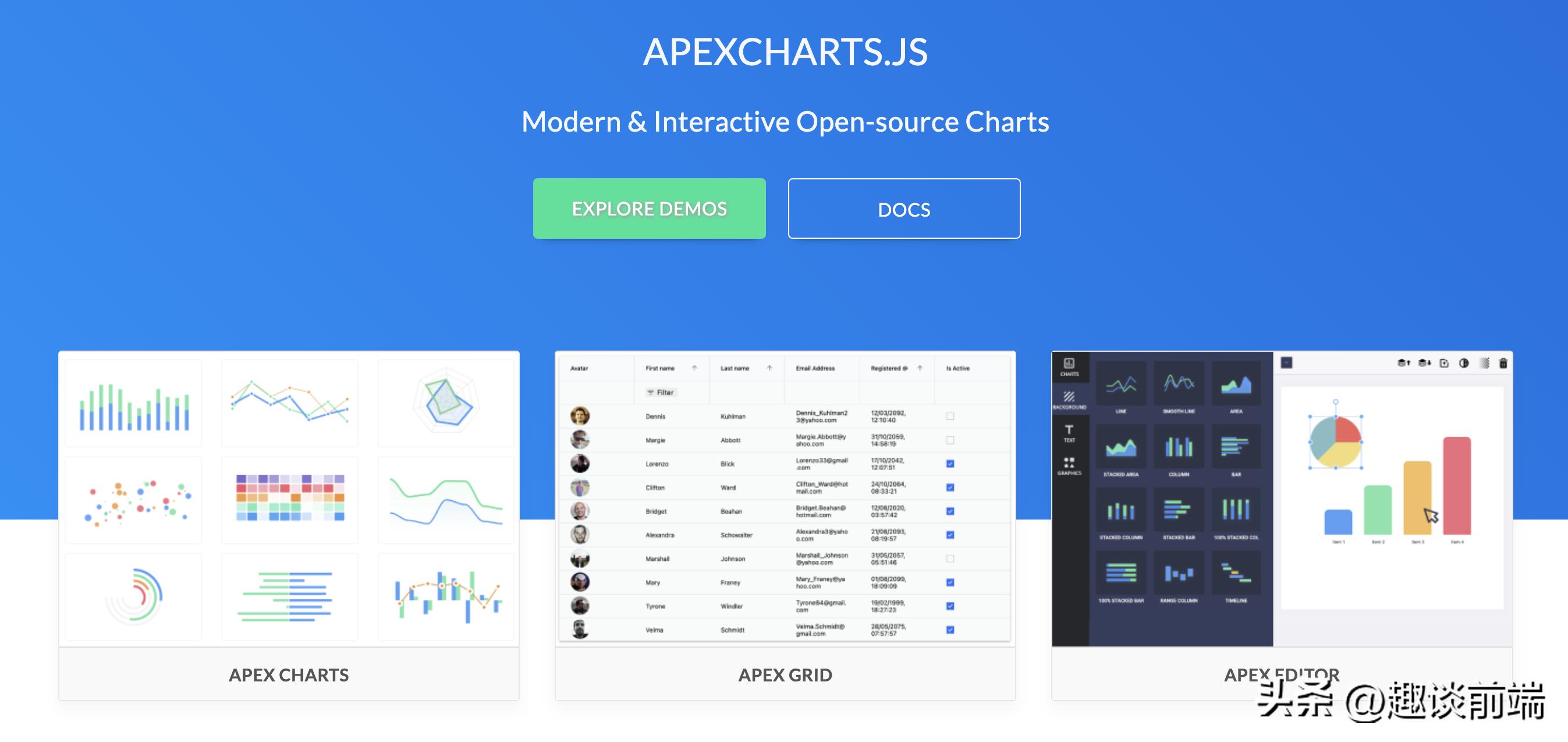 前端图表框架_前端框架图表怎么做_前端框架图表制作