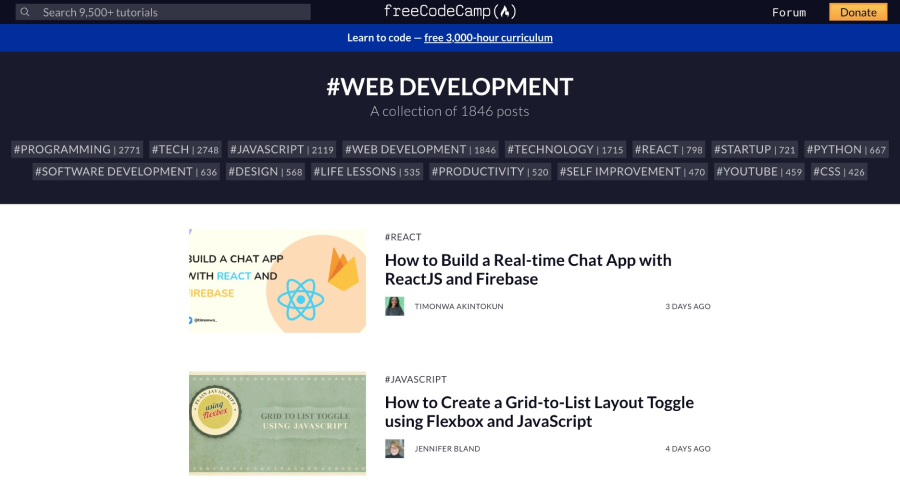 9个免费学习前端的网站和教程，快速学会网页开发